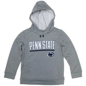 gray Under Armour youth hooded sweatshirt Penn State